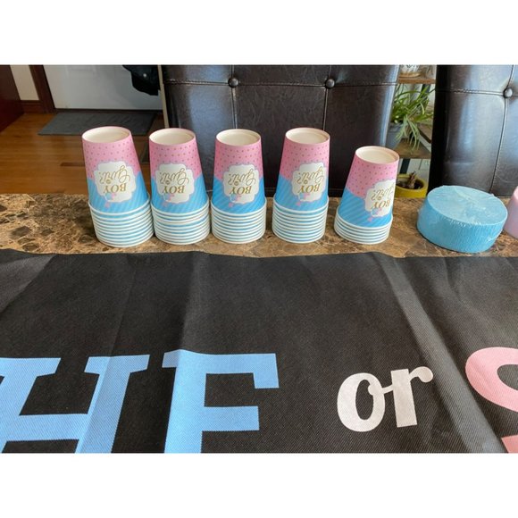 New Gender Reveal Party Celebration Kit Boy/Girl - Picture 4 of 7